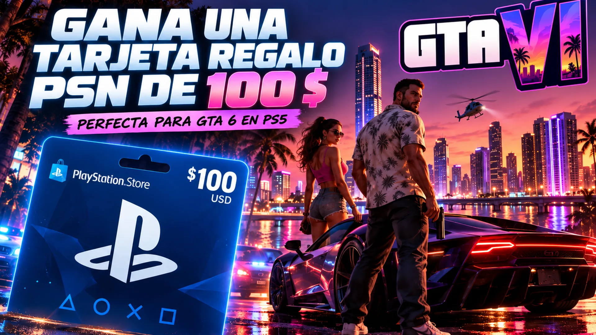 Tarjeta regalo PSN de 100 $ gratis