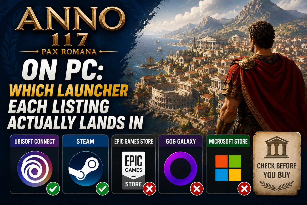 Anno 117 Pax Romana en PC: en qué lanzador acaba cada oferta