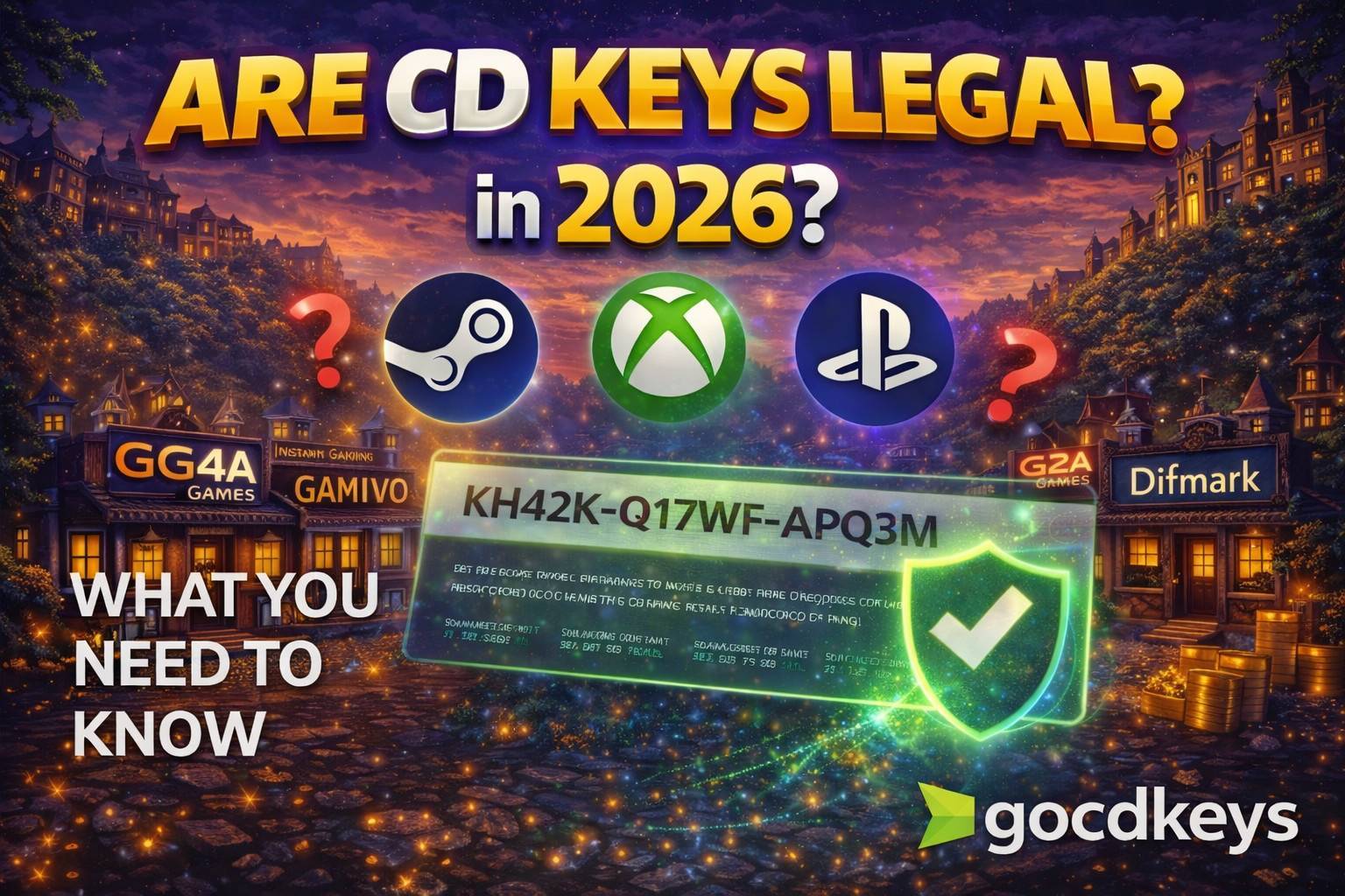 ¿Son legales las CD Keys? Lo que debes saber antes de comprar juegos digitales en 2026