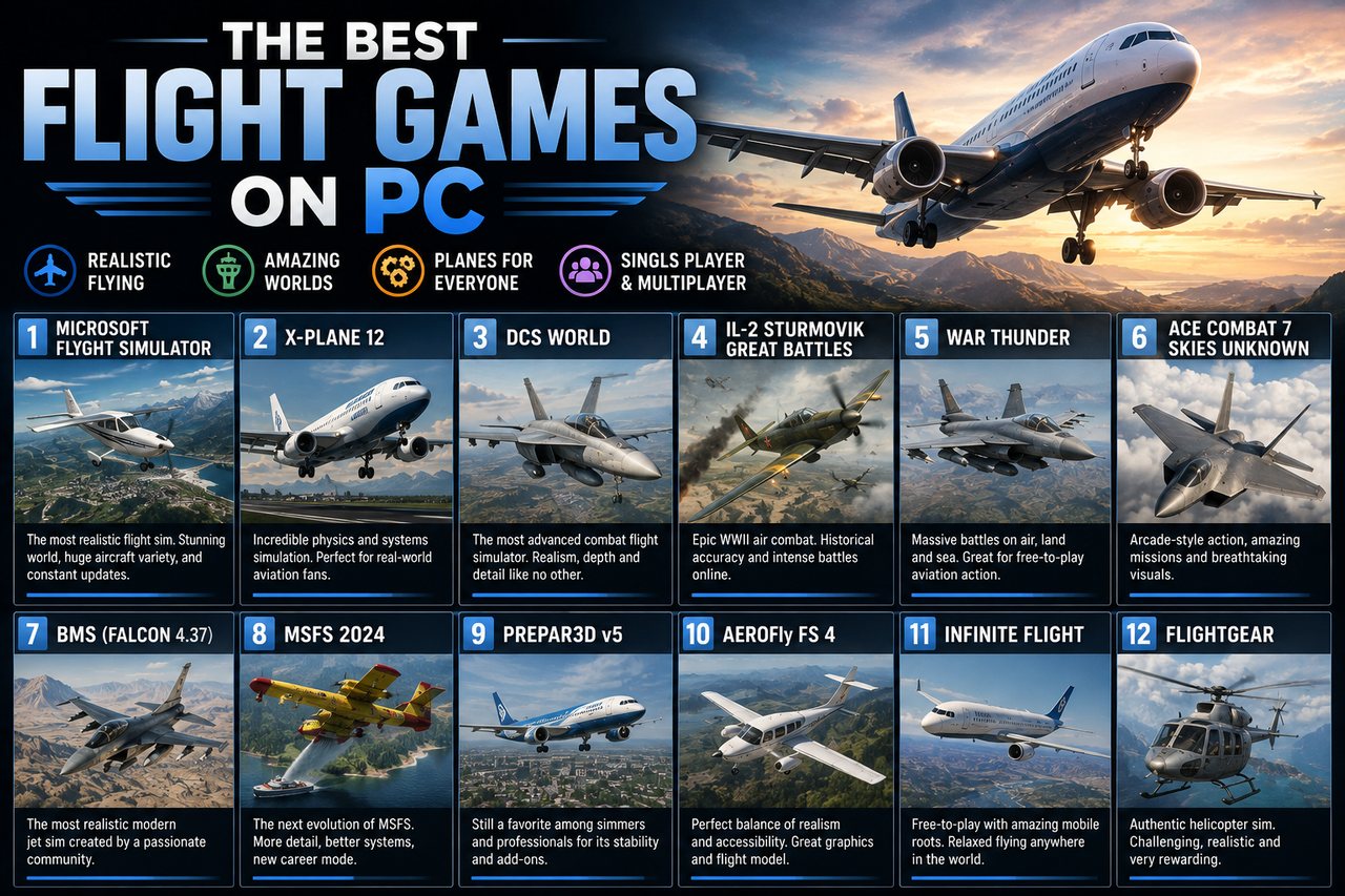 Los mejores juegos de vuelo para PC