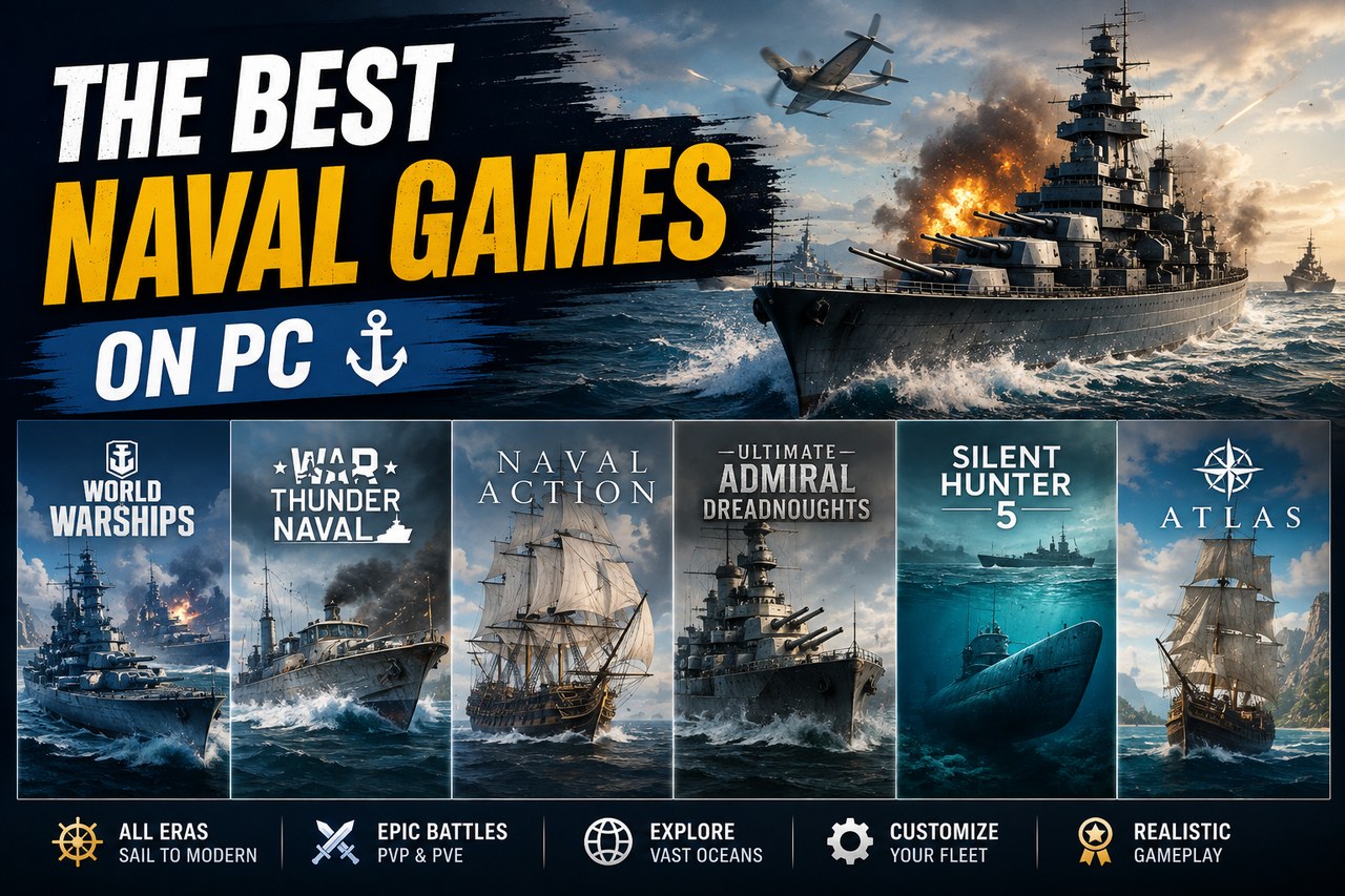 Los mejores juegos navales para PC, agrupados por el barco que de verdad quieres llevar