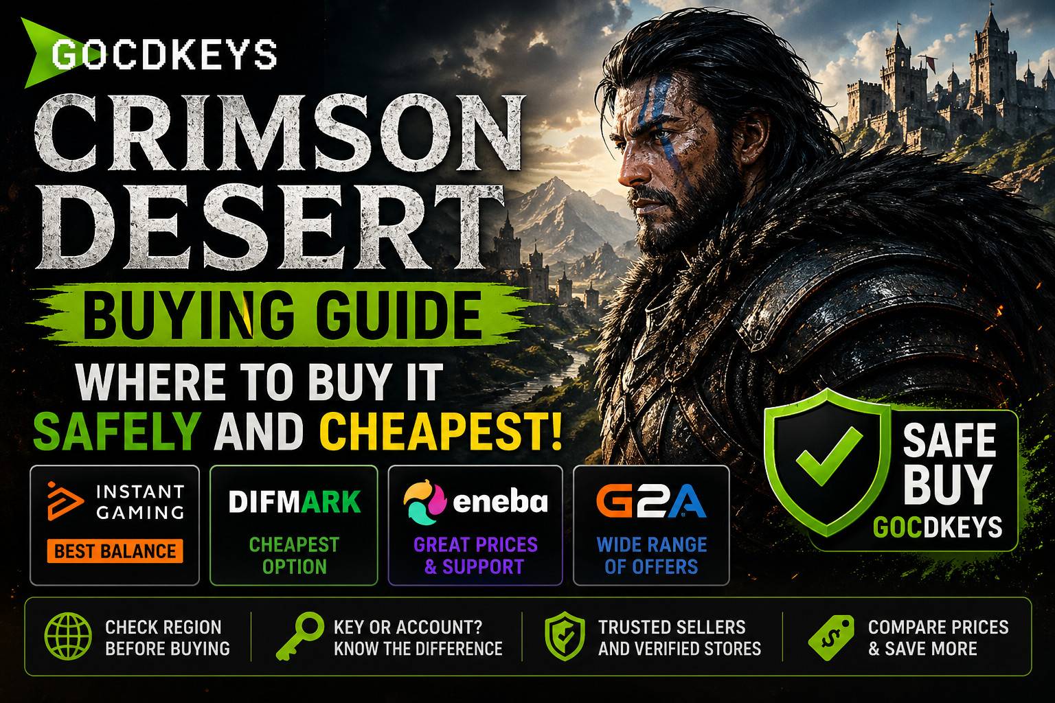 Guía para comprar Crimson Desert en PC, Xbox o PS5: mejores tiendas y formatos