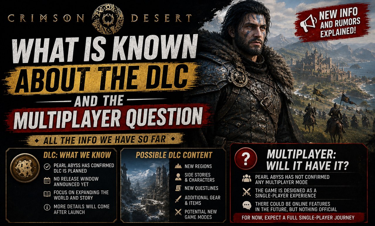 Crimson Desert: qué se sabe del DLC y del multijugador