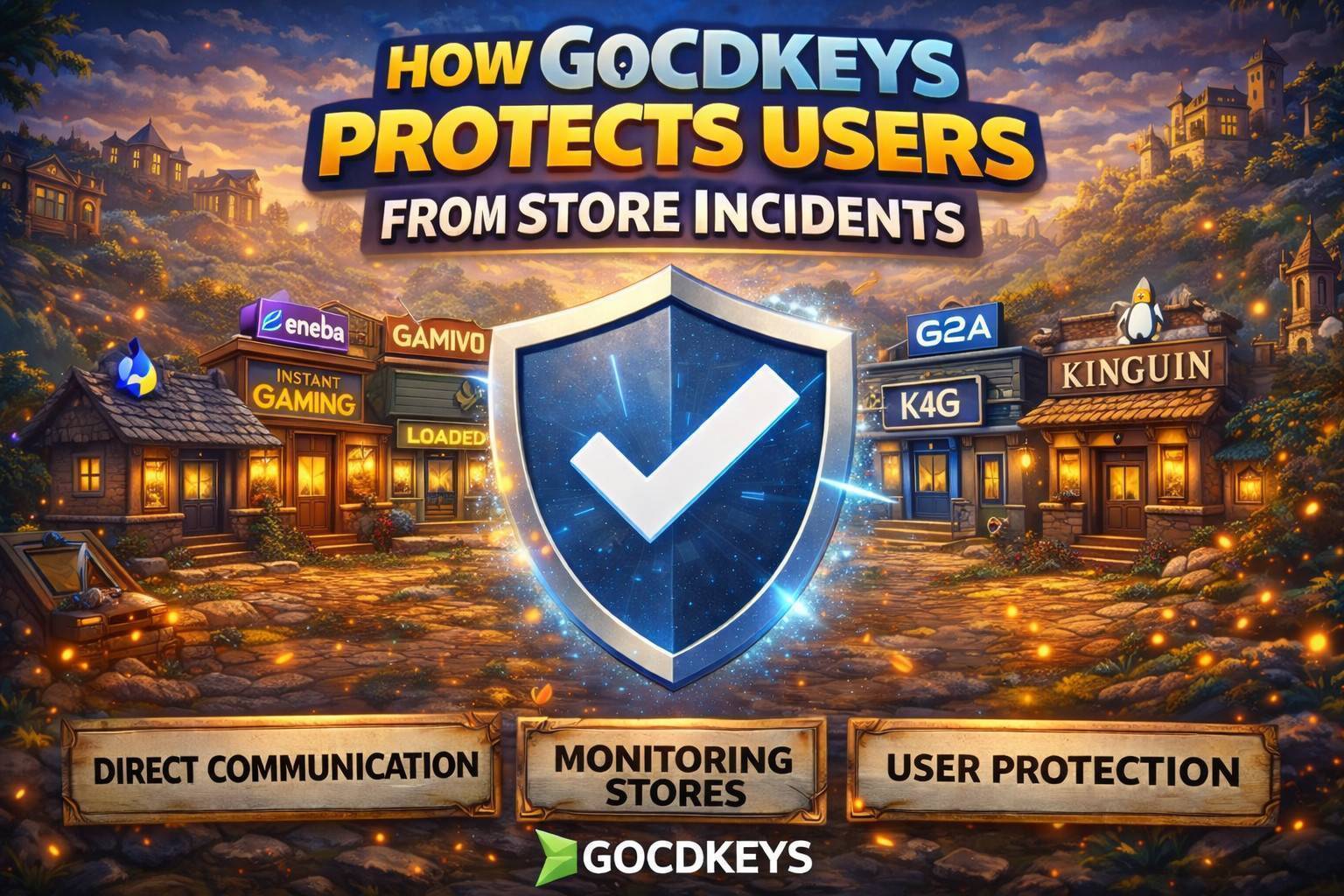 Cómo Gocdkeys protege a los usuarios ante incidencias con tiendas de juegos digitales