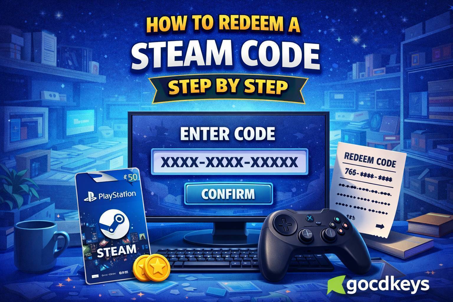 ¿Cómo activar las descargas de juegos en STEAM a través de una cd key?