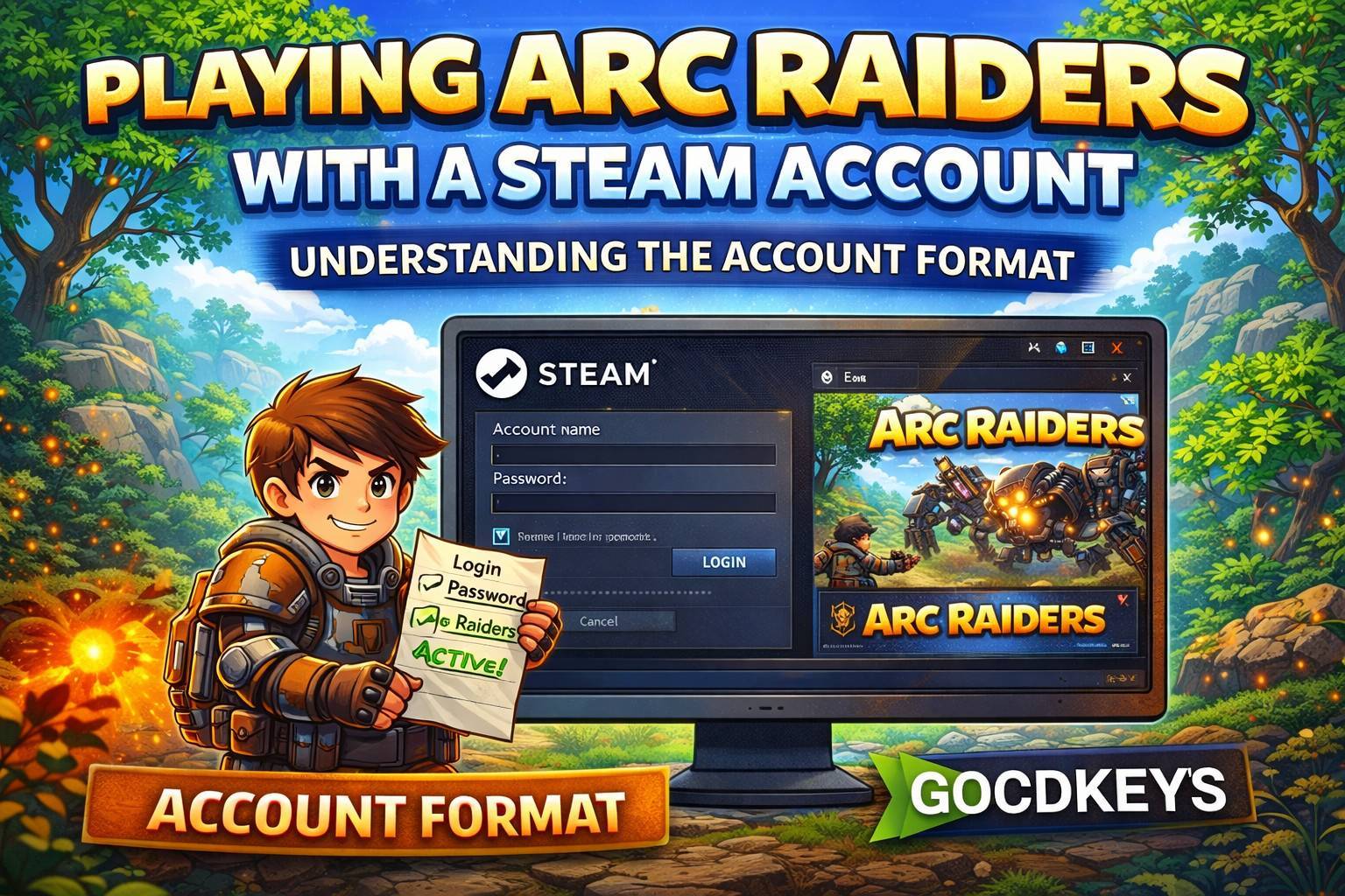 Cómo jugar a ARC Raiders con una cuenta de Steam: qué es el formato Account y cómo funciona