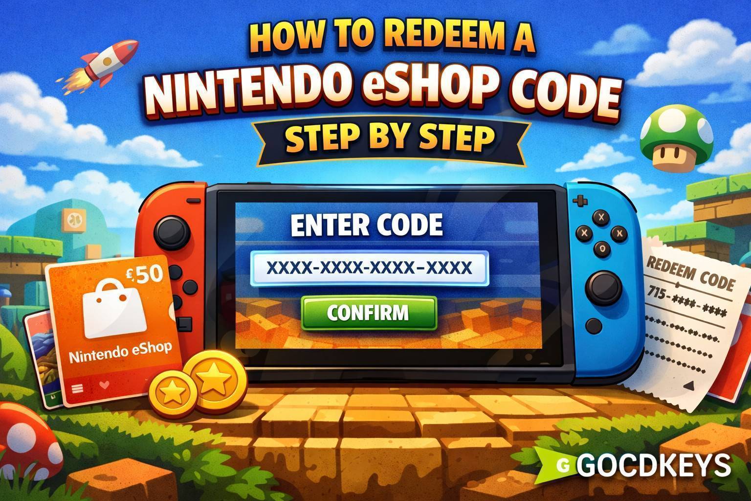 Cómo canjear códigos de Nintendo eShop paso a paso (Switch y Switch 2)