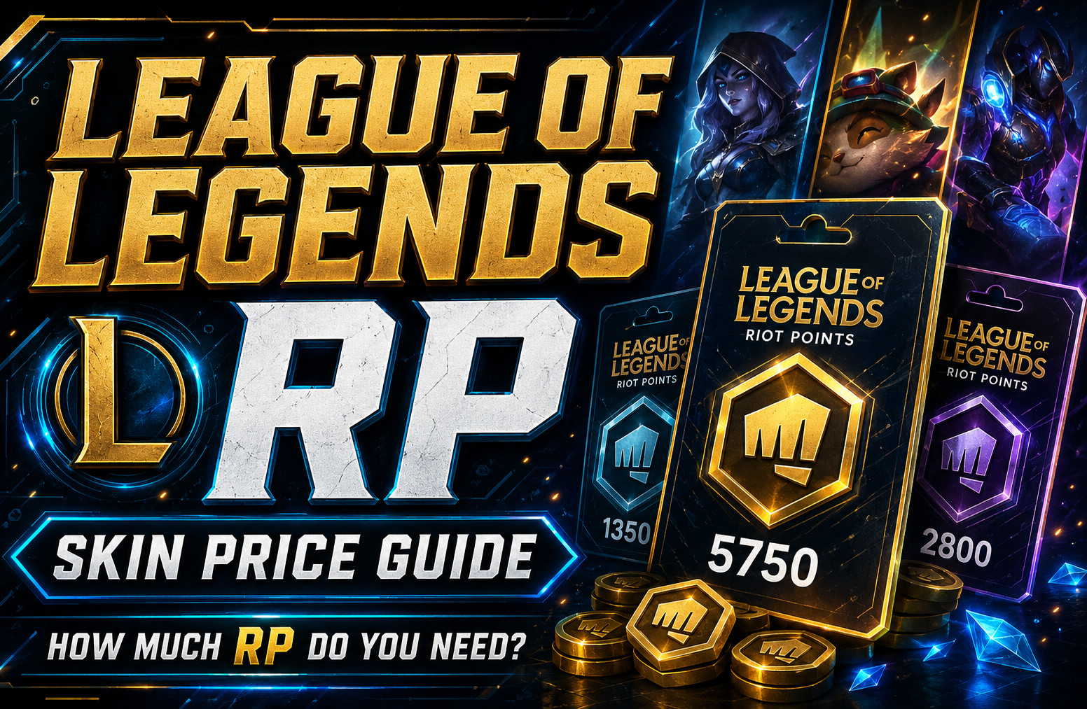 Guía de precios de RP y aspectos de League of Legends: ¿cuántos RP necesitas?