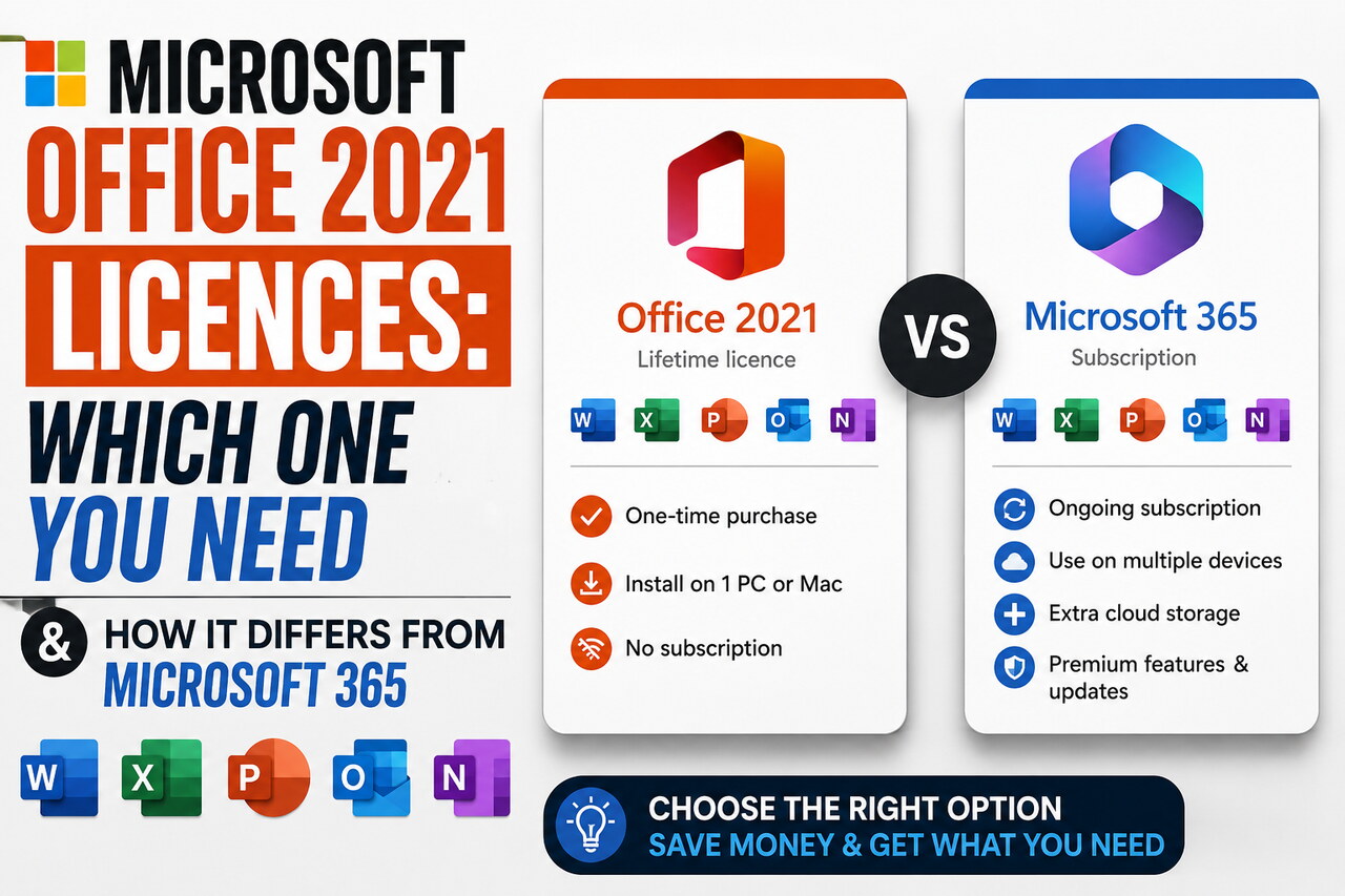 Licencias de Microsoft Office 2021: cuál necesitas y en qué se diferencia de Microsoft 365