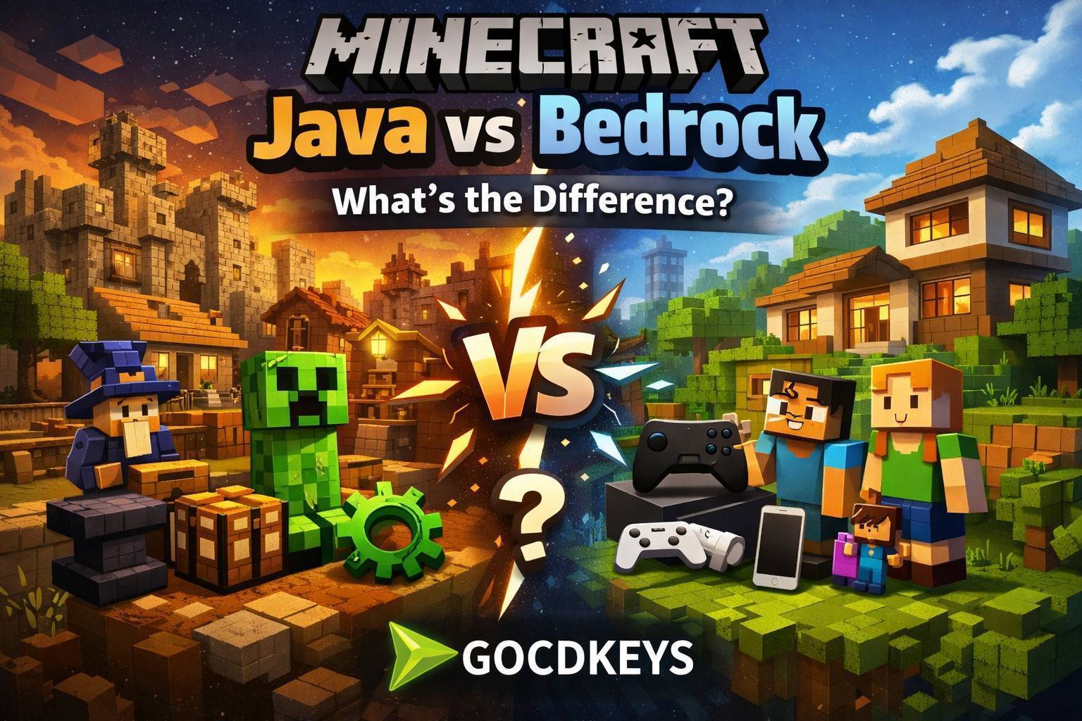 Minecraft no es un solo juego: diferencias entre Java, Bedrock y plataformas