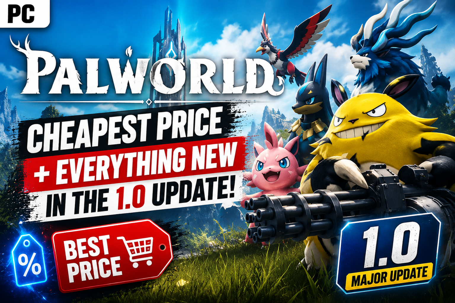 Palworld PC: precio más barato y todo lo nuevo de la actualización 1.0