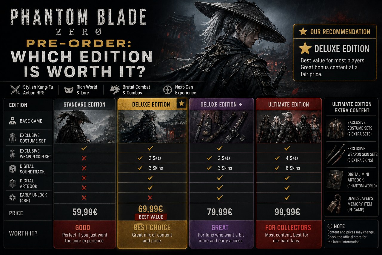 Reservar Phantom Blade Zero: qué edición merece la pena