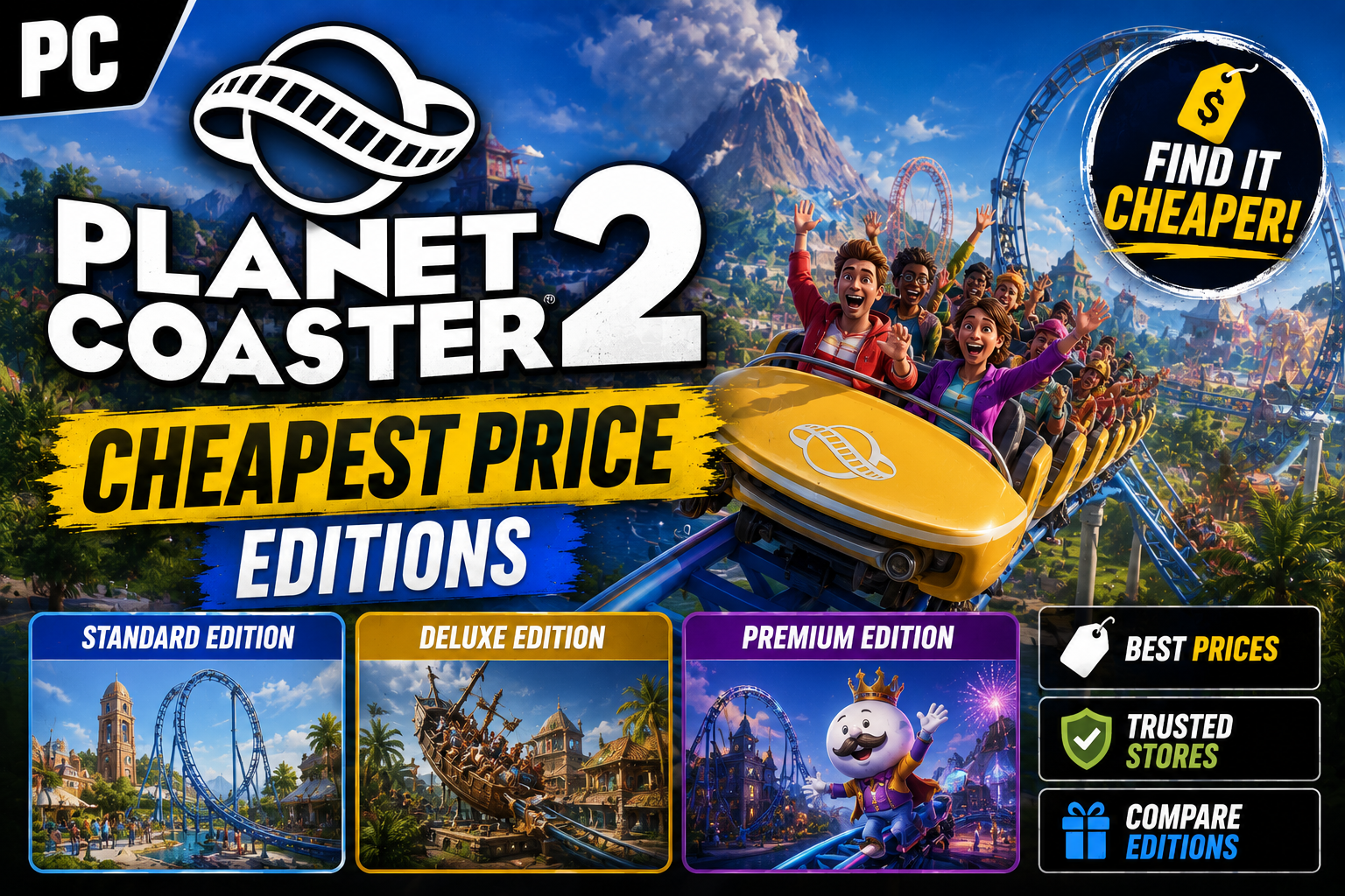 Planet Coaster 2 PC: precios más baratos y qué edición merece la pena