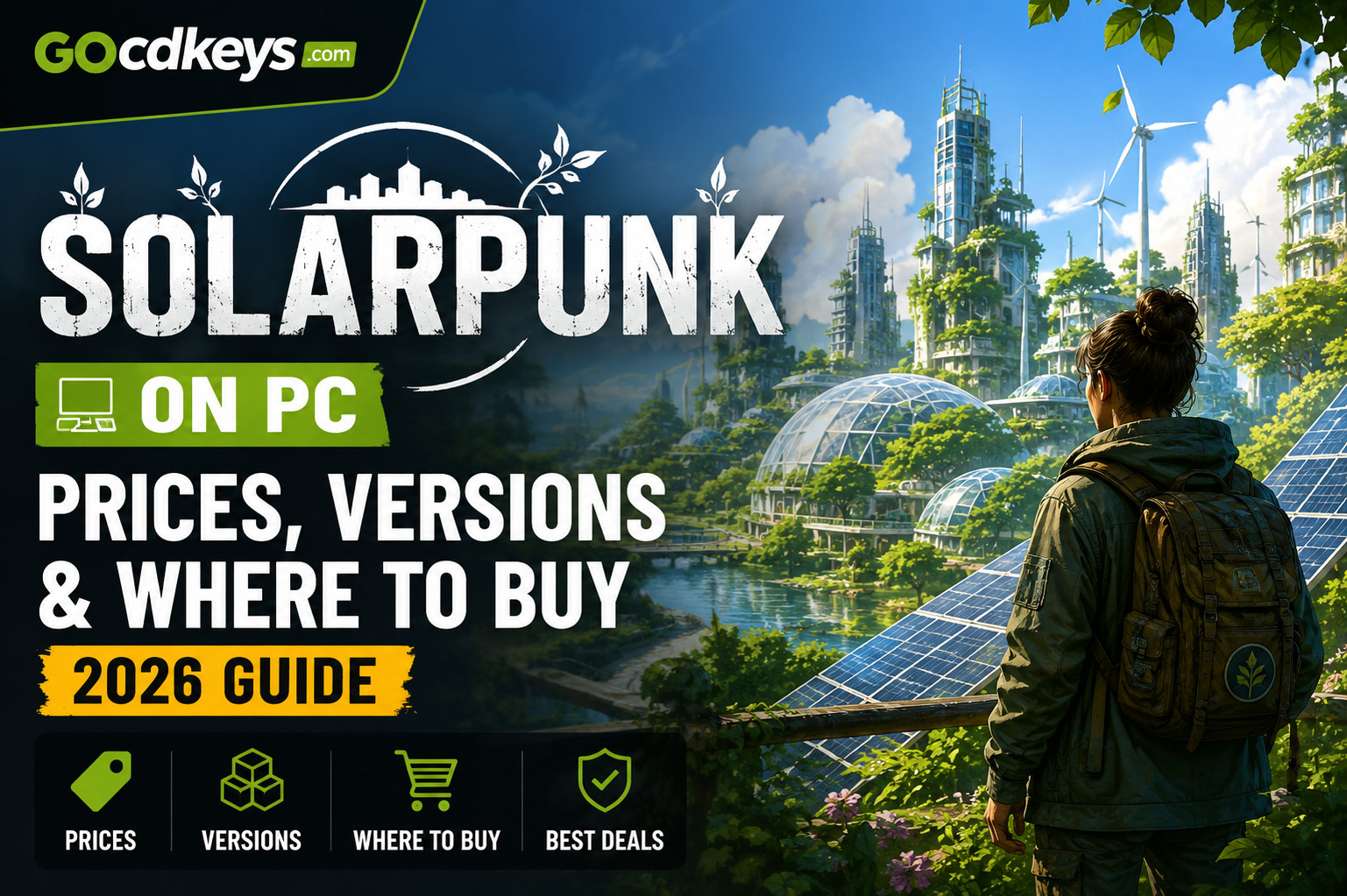 Solarpunk en PC: precios, versiones y dónde comprarlo (Guía 2026)