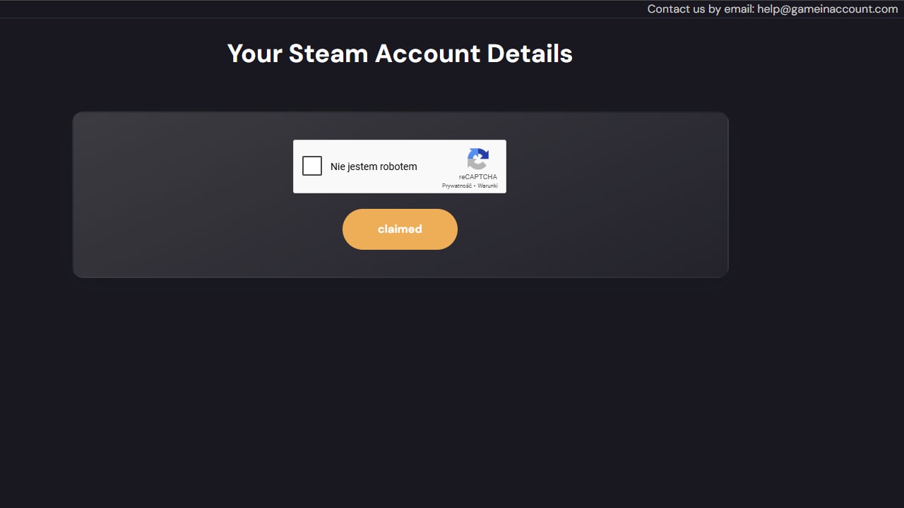 Página de activación de Cdkeymart con captcha