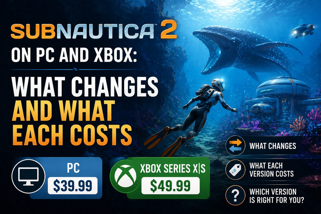 Subnautica 2 en PC y Xbox: qué cambia y cuánto cuesta cada uno