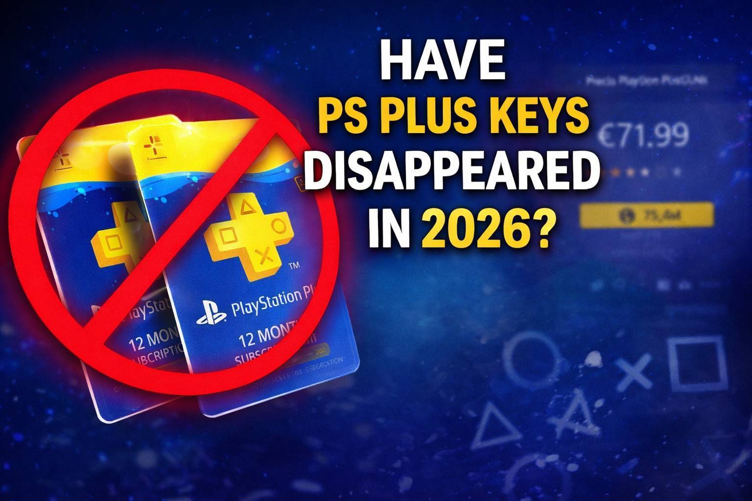 Las tarjetas de PlayStation Plus Essential de 12 Meses extinguidas