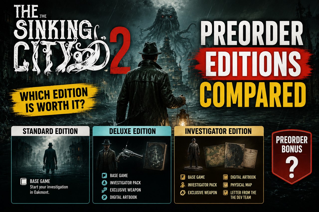 Reservar The Sinking City 2: lo que cuestan las tres ediciones antes del estreno