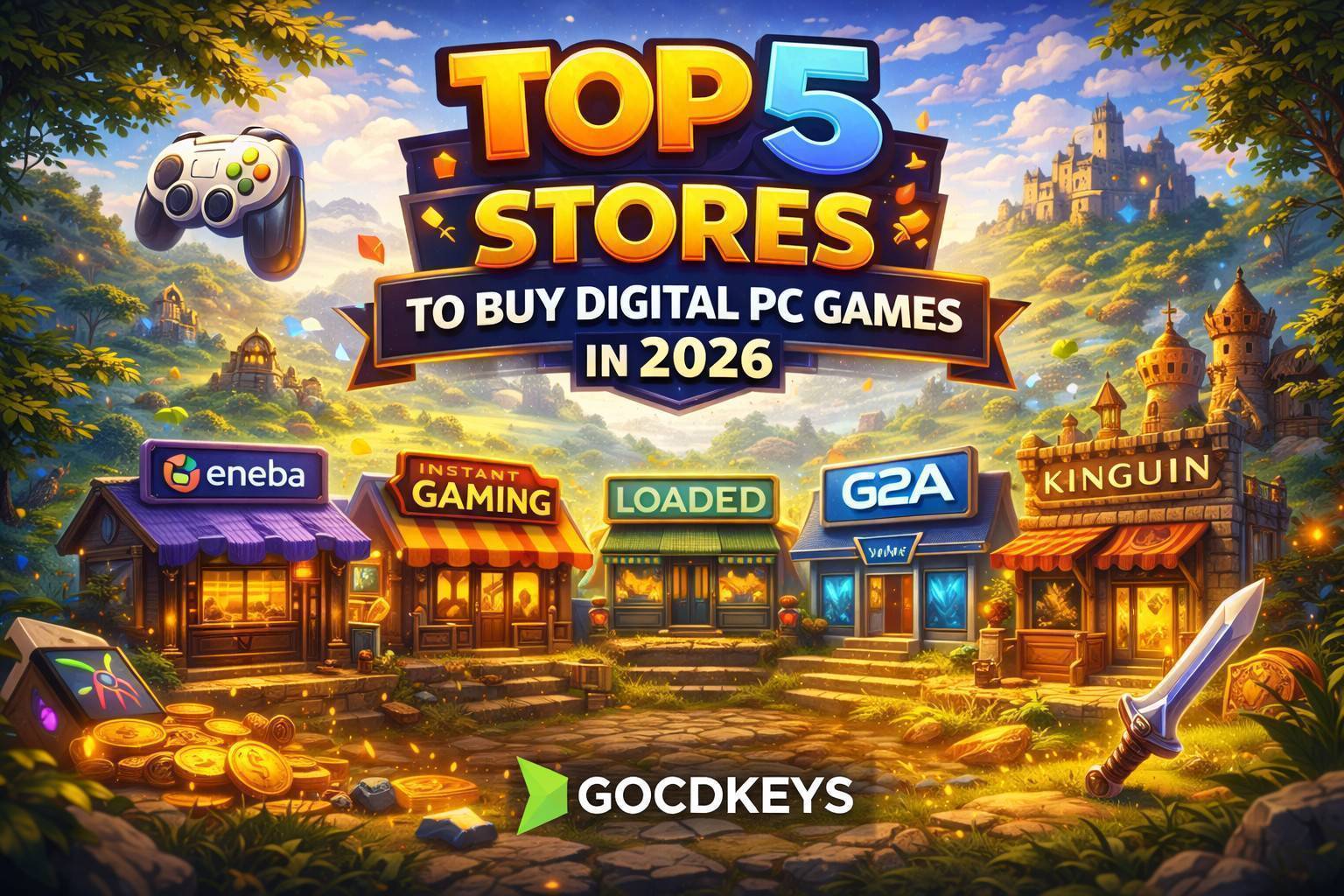 TOP 5 tiendas para comprar juegos de PC digitales baratos